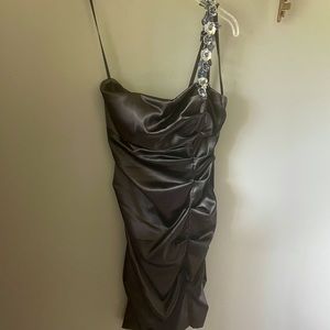Size 11 juniors black dress with sequin strap